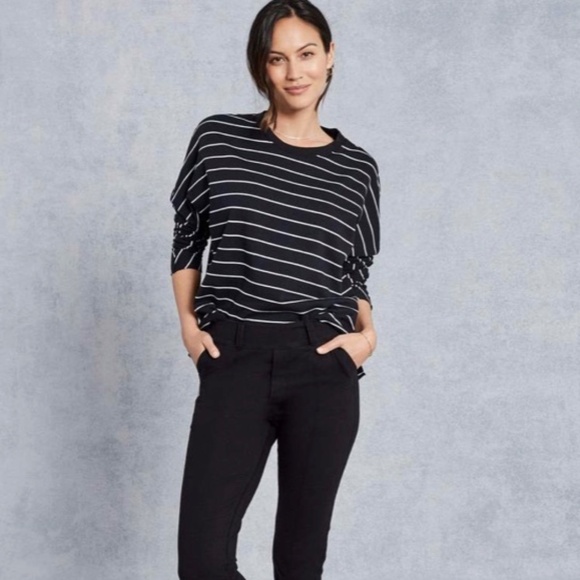 Frank & Eileen Tee Lab Oversized L/S Sweatshirt • M • British Royal Navy/White - Picture 4 of 8